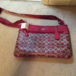 Coach Signature PVC Spencer Crossbody - 33479 Red